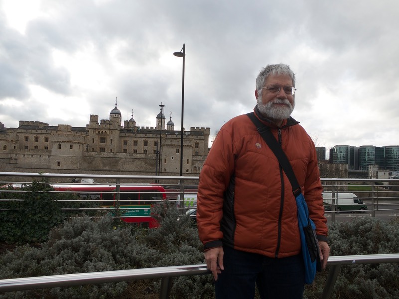 The author at the Tower Hill Underground Station